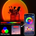 thumbnail image 3 of Sunset Lamp Projector,Music Sync Color Changing RGB,Smart Sunset Light Projection with App Control/Remote Control,UFO Shape,Night Light for Photography/Selfie/Home/Tiktok /Bedroom D¨|cor, 3 of 5