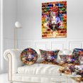 thumbnail image 1 of Tigre sur Brique Abstraite - Toile d'Art Mural Abstrait, 1 of 3