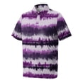 thumbnail image 4 of Big and Tall Mens polo shirts Advantage Performance Men Polo Shirts Business Casual Mens Polo Shirt Striped Summer Classis Loose Fit Short Sleeve Golf Shirts Purple 3XL, 4 of 6