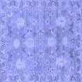 thumbnail image 1 of Ahgly Company Indoor Square Oriental Blue Traditional Area Rugs, 4' Square, 1 of 4