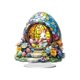 thumbnail image 1 of Adorable conejito de Pascua en 2D con orejas caídas Decoración acrílica Adorno festivo, 1 of 8