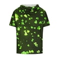 thumbnail image 4 of Qiopertar Liquidation à Moins de 5$ T-Shirt à Manches Courtes à Capuche Col Rond Impression Numérique pour Hommes en Liquidation, 4 of 4