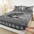 thumbnail image 2 of Castle Fairy Boys Girls Big Bass Fish Bed Sheets,Abstract Checkered Aztec King Sheets, 2 of 6