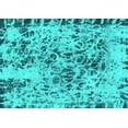 thumbnail image 1 of Ahgly Company Indoor Rectangle Abstract Turquoise Blue Modern Area Rugs, 8' x 10', 1 of 4