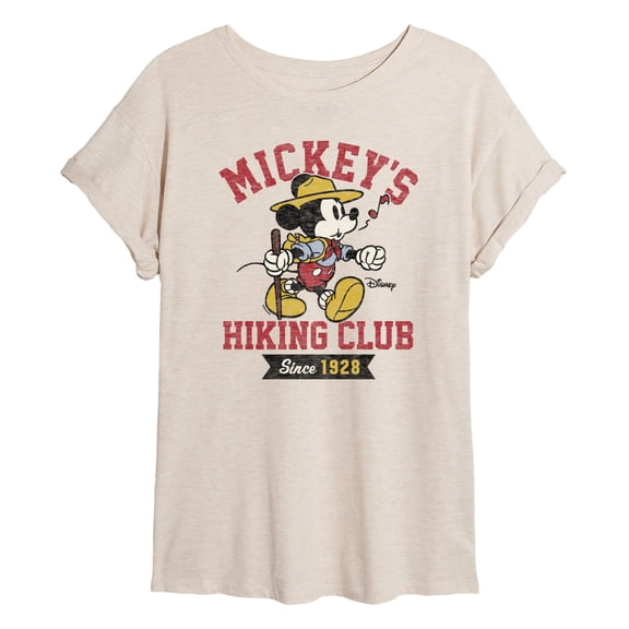 Disney - Mickeys Hiking Club - Women's Oversized T-Shirt