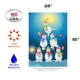 thumbnail image 2 of Toland Home Garden Snowman Pyramid House Flag, 2 of 5