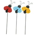 thumbnail image 4 of Adorable Ladybug Garden Stake Decoration for Outdoor Use Brighten Yard and Flowers 3 Pcs, 4 of 8