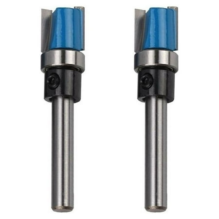 

2pcs 1/4 Shank Straight Template Flush Trim Carbide Router Bit 1/4x1/2x11