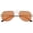 Silver / Orange, variant on sunglassLA Unisex Classic Teardrop Full Metal Flash Mirrored Flat Lens Aviator Sunglasses (Silver / Pink) - 56mm