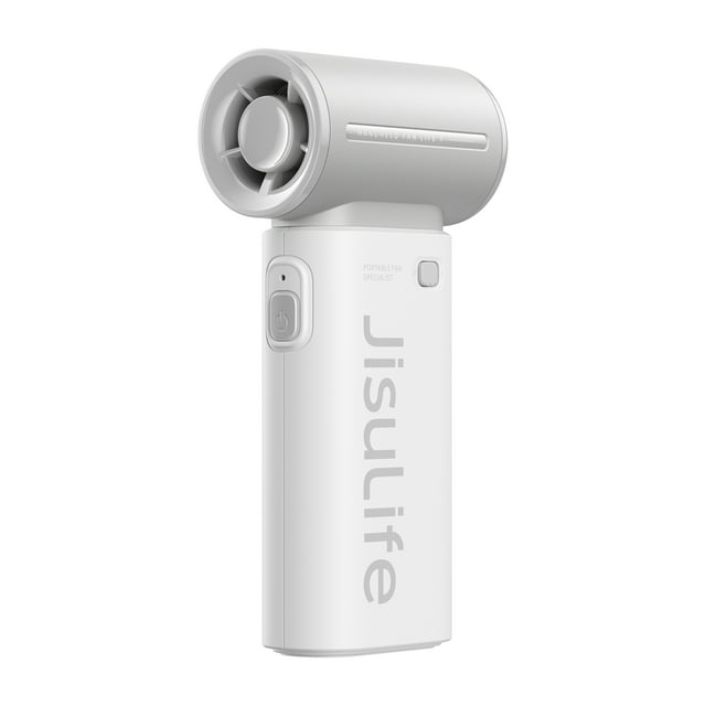 JISULIFE Portable Handheld Fan, 40000 RPM Turbo Fan, 18H Battery Life, 5-Speed, 5000mAh USB Rechargeable, Mini Pocket Design, Gift for Women Men, Travel Outdoor Use