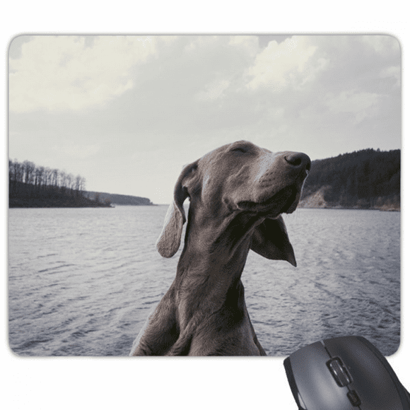 Dog Pet Animal Gray Picture Mouse Pad Non-Slip Rubber Mousepad Game Office