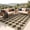 Zigzag Diamond, variant on DEORAB Jute Outdoor Rug 8x10 Checkered Jute Rug Polyester Machine Weave Easy-Cleaning Non Slip Geometric Carpet Patio Backyard Porch Deck Balcony Zigzag Diamond