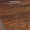 thumbnail image 3 of BarberPub Accent Storage Cabinet with Drawers, shelf for Living Room, Hallway, Brown&Black, 3 of 6