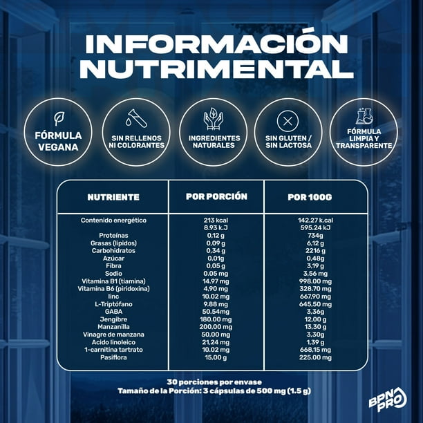l carnitina beneficios sexuales L-Cla Carnitina Zzz BRN3 BPN PRO 90 Cápsulas 45g