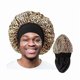thumbnail image 1 of wonima11 Bonnet for Men,Hair Bonnet for Sleeping,Double Layer Satin Bonnets for Black Women Curly Hair Braids,Reversible Sleep Cap (Large,Black/Leopard), 1 of 1