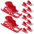 thumbnail image 1 of 12 piezas de mini trineos navideños, decoración festiva de escritorio, adorno de trineo, centro de mesa de trineos de Papá Noel para decoraciones navideñas, suministros para fiestas navideñas, 1 of 5