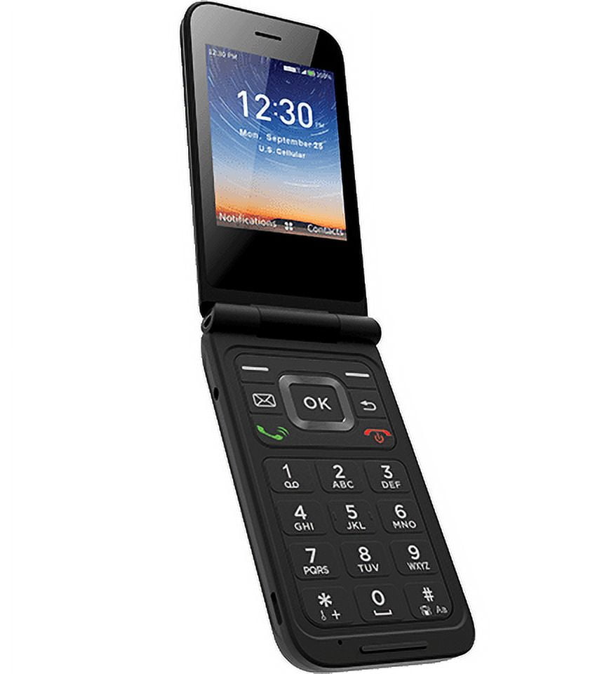 UScellular Hot Pepper Fresno 4G, Black Prepaid Basic Phone