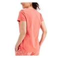 thumbnail image 2 of CHARTER CLUB Intimates Coral Cotton Blend V-Neck Sleep Shirt Pajama Top S, 2 of 2