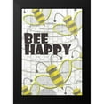 thumbnail image 2 of Kimberly, Allen 11x14 Black Modern Framed Museum Art Print Titled - Bee Happy, 2 of 5