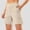 *Khaki, variant on ClodeEU Women's High Waist Athletic Hiking Shorts,Quick Dry Workout Shorts with Pockets Black,Women's Plus L