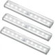 thumbnail image 1 of 3 Pack Motion Sensor Light Bar,wardrobe Wireless Lamp (10 Led ), 1 of 5