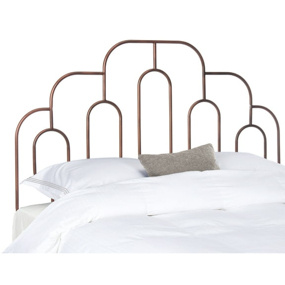 Safavieh Paloma Metal Retro Geometric Headboard, Full, Antique Bronze