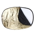 thumbnail image 4 of Reflector Andoer 35 "* 47" / 90 * 120cm Oval 5 en 1 (oro, plata, blanco, negro, transparente) Multi Portable plegable estudio foto fotografía Reflector de luz Andoer Reflector, 4 of 7
