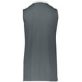 thumbnail image 3 of Holloway Sportswear L Dual-Side Single Ply Basketball Jersey Graphite/White 224078, 3 of 6