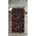 thumbnail image 4 of Ambesonne Burgundy Quilted Bedspread Set 2 Pcs, Snow Like Polka Dots, Twin Size, Pale Grey Burgundy, 4 of 4