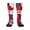 1 Black, variant on Women's Knee High Socks Canada Us Friendship Flag Combination Outdoor Casual Tube Socks