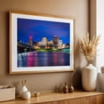 thumbnail image 5 of The Susquehanna River & The Harrisburg Skyline - Harrisburg Pennsylvania Photography Oak Framed Wall Art Print 30 x 40 inches, 5 of 6