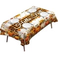 thumbnail image 1 of Fall Thanksgiving Rectangular Tablecloth x (xcm) Wipe Clean Pumpkin Table Cover for Family Gatherings Holiday Dinners Home Kitchen Decor, 1 of 7