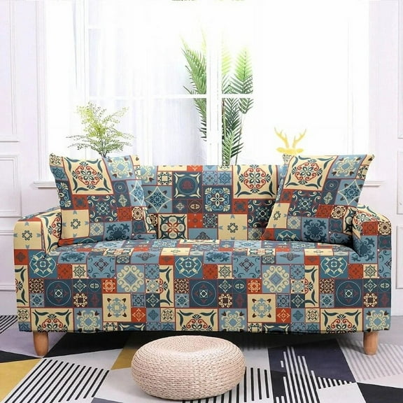 Nordic Bohemian Style Printed Sofa Cover ration for Household Sofas Elastic Dustproof and Wrinkle Resistant Sofas Universal