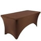 thumbnail image 2 of Tablecloths Stretchy Breathable Washable Lightweight Table Cover for Salon Party Home chocolate 6FT (72.05 X 29.92 X 29.92in), 2 of 5