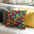 thumbnail image 3 of BANET Throw Pillow Cushion Cover, Color Pattern Summer Inspirations, Decorative Pillow Case 22x22in, 3 of 5