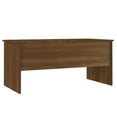thumbnail image 3 of vidaXL Coffee Table Brown Oak 102x50.5x46.5 cm Engineered Wood, 3 of 5