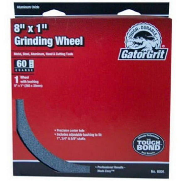 6001 8 x 1 x 1 in. Medium Grit Grinding Wheel