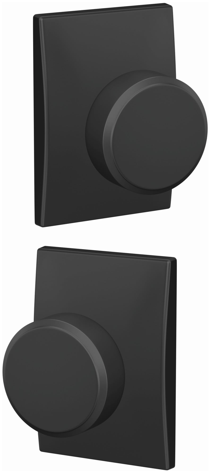 Schlage FC21SWA622CEN Custom Swanson Passage Or Privacy Door Knob Set - Black