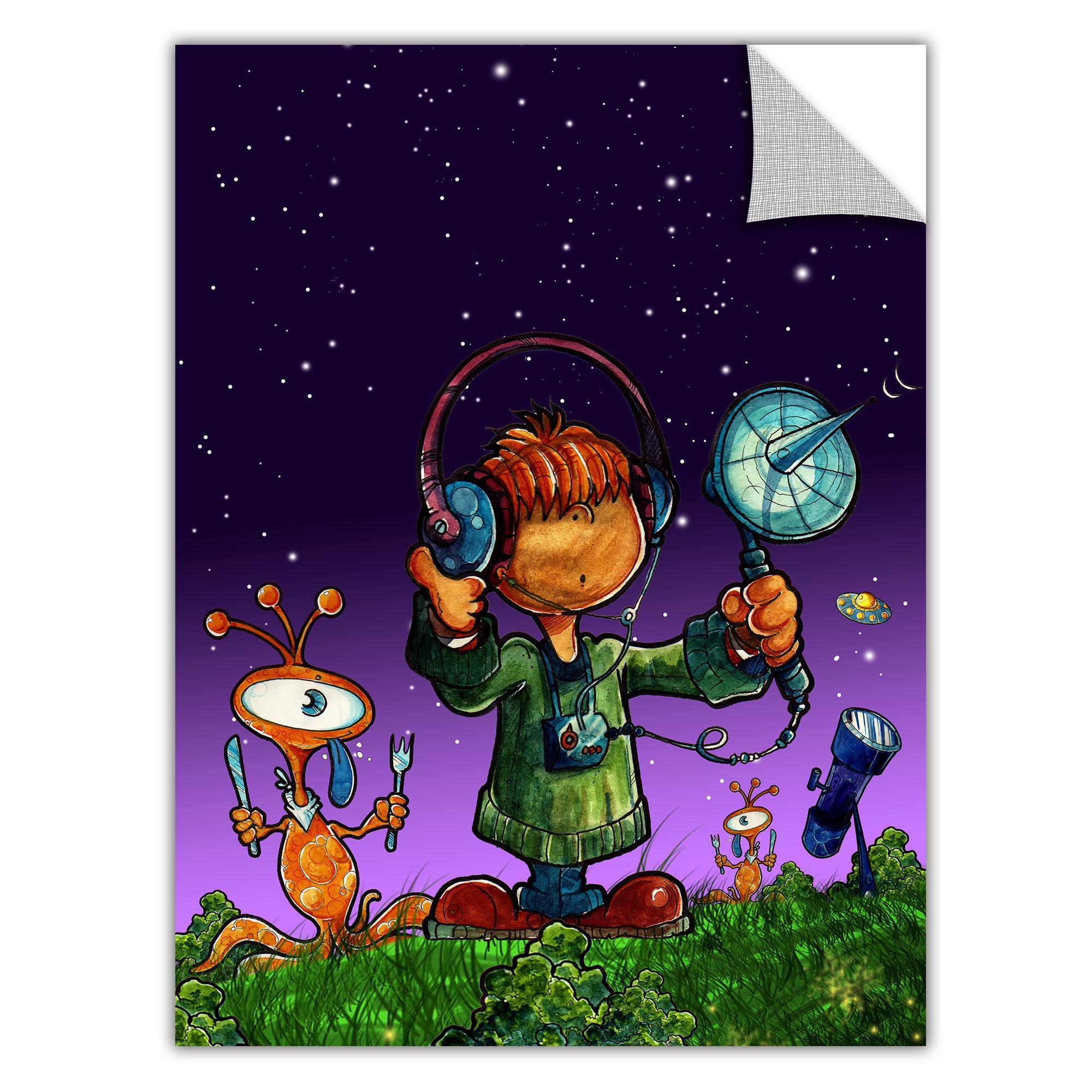 Luis Peres "Ufo Kid 4" Removable Wall Art Graphic