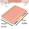 thumbnail image 3 of Hardcover Leather A5 Notebook Journal With Removable Divider Tabs And 5-Subject Layout For Work And Note Taking - Style D, 3 of 5