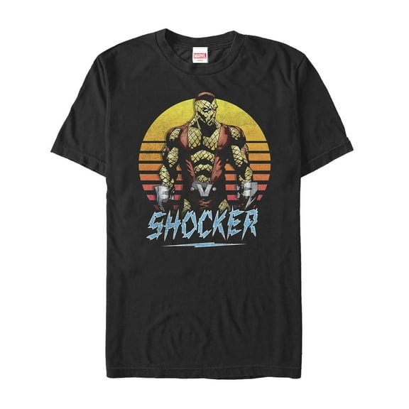 Men's Marvel Retro Shocker  Graphic Tee Black Small