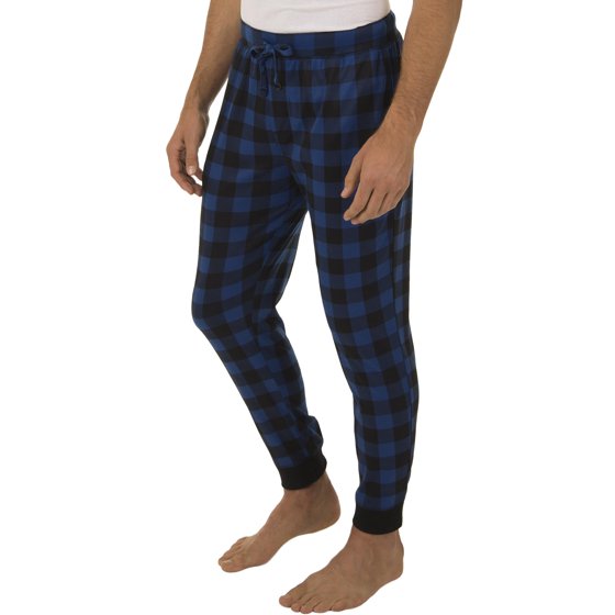 fruit of the loom men's poly waffle jogger sleep pant