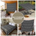 thumbnail image 6 of Geometric Tapestry for Bedroom Wall Hanging Tapestry, Modern Abstract Lines Texture Black Ceiling Backdrop Tapestries Poster Blanket Wall Decor for Teens Room Living Room Dorm 51" x 59", 6 of 8