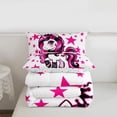 thumbnail image 5 of Erosebridal Cute Unicorn Girls Queen Comforter Set,Pink Stars Dreamy Princess Style Bedding Comforter Set For Kids Girls,Reversible 3-Piece, 5 of 7