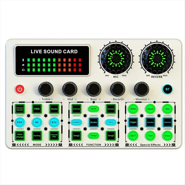 Tarjeta de Sonido V99 Live, Dedicada A Cantar, Karaoke Móvil, Podcast, Mezcladora B