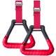 thumbnail image 2 of Anillos de gimnasia de 2 piezas con correas de hebilla ajustables, anillos de fitness profesionales con bandas antideslizantes que absorben el sudor, perfectos para hacer ejercicio, rojo JAMW Sencillez, 2 of 5