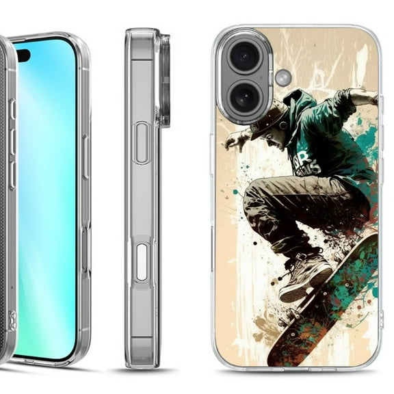 For iphone 16 Phone Case Cover, by OneToughShield - Skateboarding