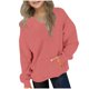 thumbnail image 2 of Blusas y camisas de manga larga con cuello redondo para niños y niñas, sudaderas casuales de manga larga, lindas sudaderas de gran tamaño con bolsillo de polar, chaquetas para niñas, 2 of 8