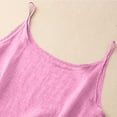 thumbnail image 5 of Holzkary Linen Tank Tops for Women,Sleeveless Tops Casual Summer Loose Fit T Shirts Solid Color Tunic Tank Tops Spaghetti Strap Cami Shirts Camisole Tops Tank Top Summer Sleeveless Shirts Pink S, 5 of 7