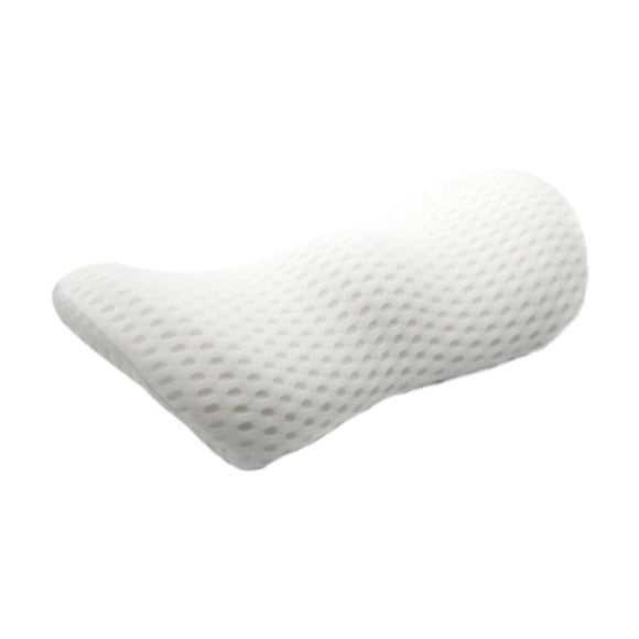 Cojín de cintura para asientos de automóvil, almohadas, utilitario, extraíble, ligero, para espalda baja Blanco